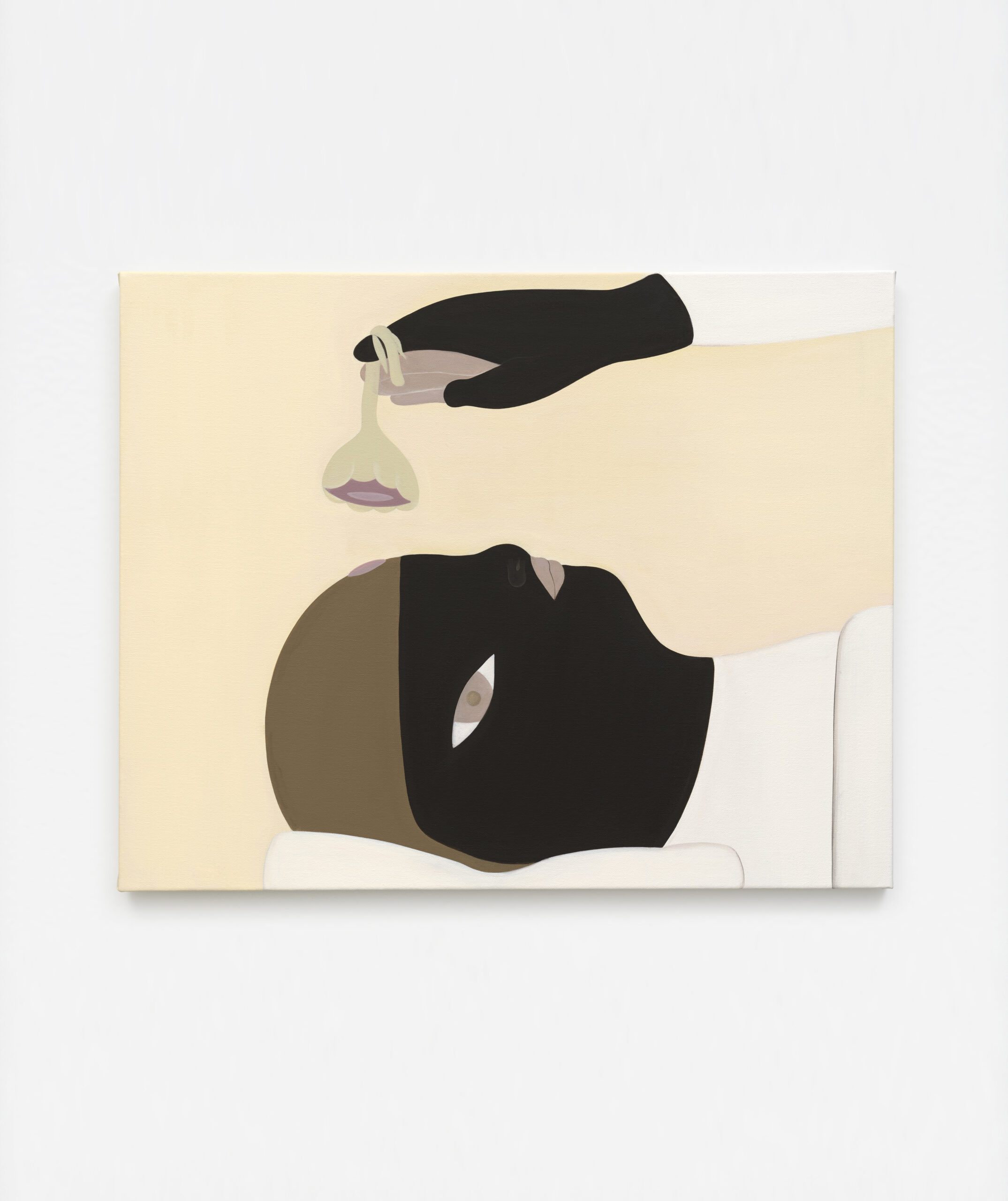 Asuka Anastacia Ogawa<br><em>Lele and Flower</em>, 2026<br>Acrylic on canvas<br>24 x 30 x 1 1/2 inches / 61 x 76.2 x 3.8 cm