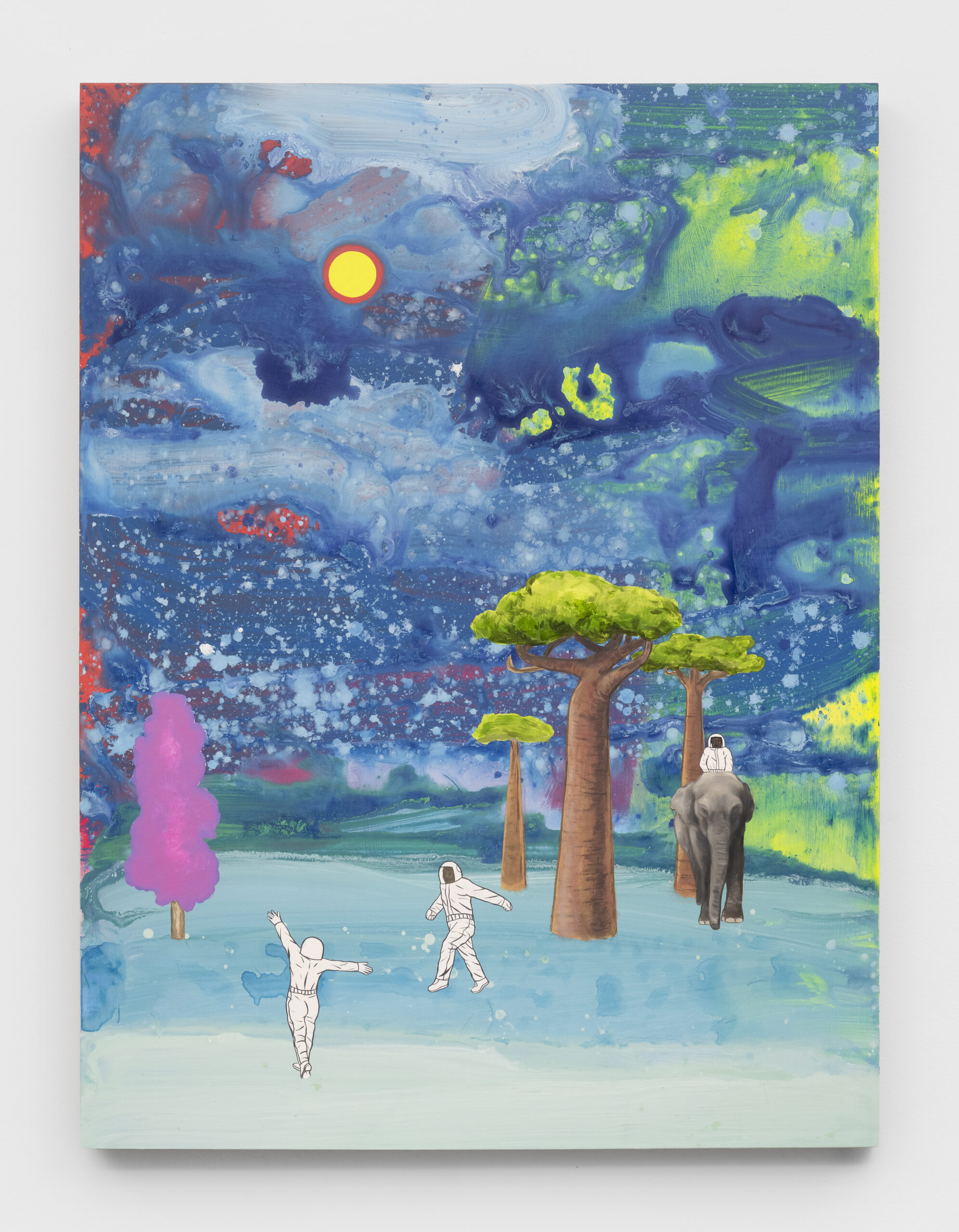 David Huffman<br><em>Mozambique</em>, 2026<br>Acrylic and gouache on canvas<br>48 x 36 inches / 121.9 x 91.4 cm