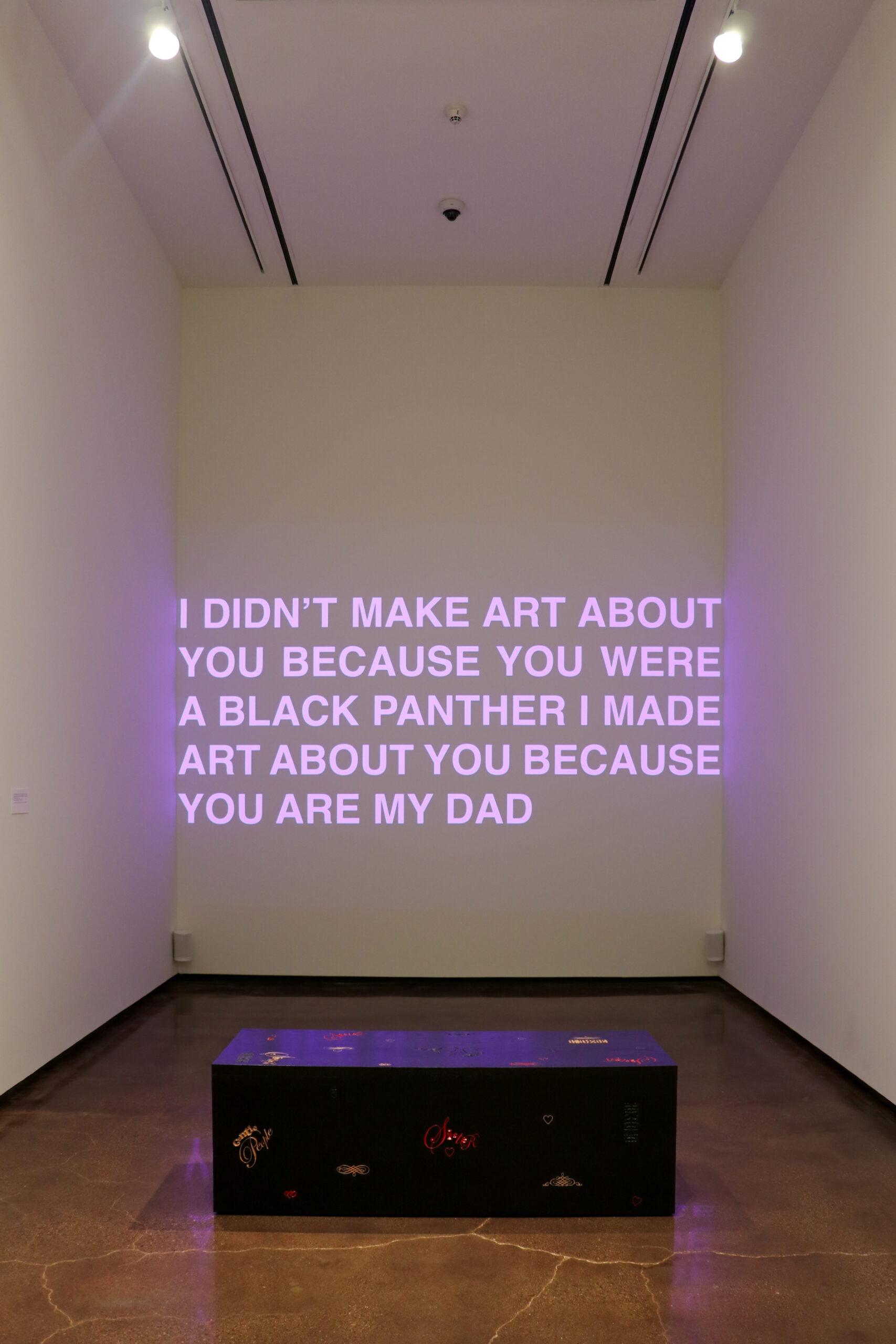 <p>Installation view<br /><em>Sadie Barnette</em><br />Joslyn Art Museum, Omaha, NE</p>
