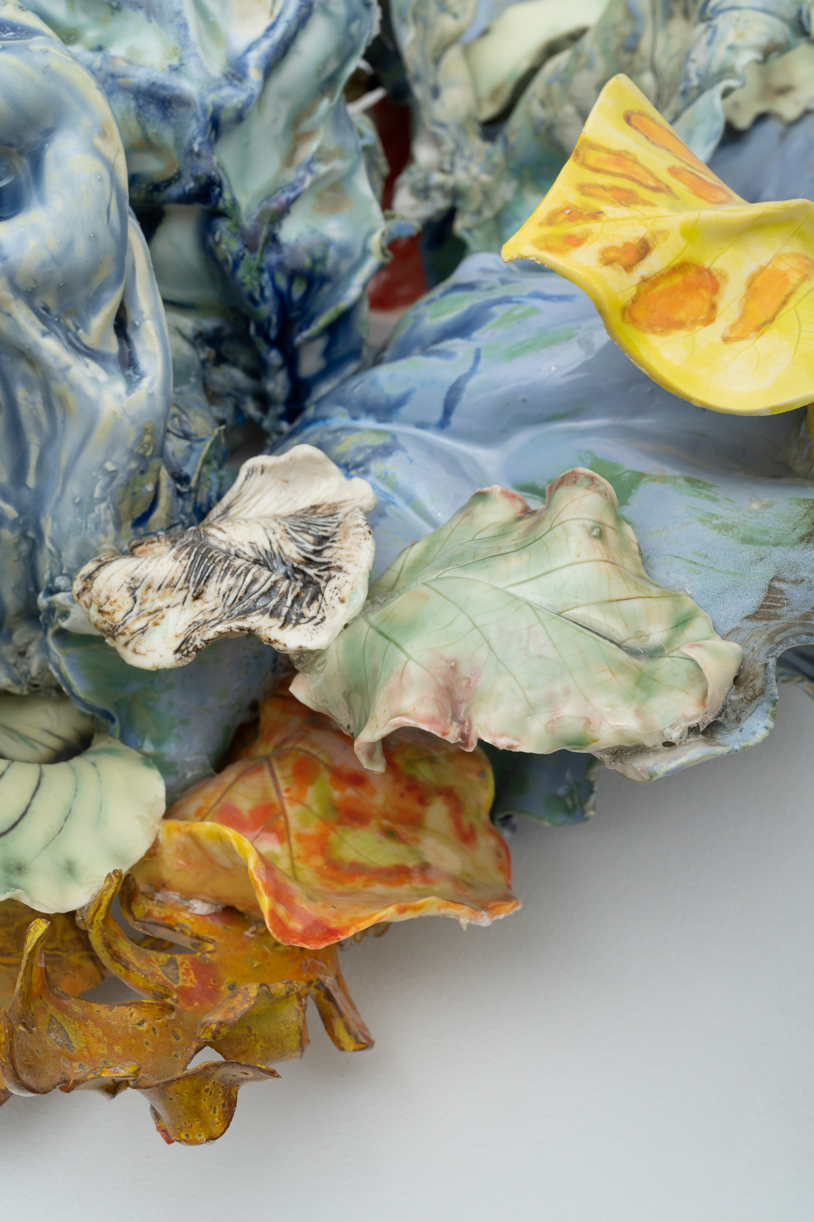 <p>Rebecca Manson<br /> <em>Blue Cabbage</em>, 2026<br /> Glazed porcelain<br /> Detail View</p>
