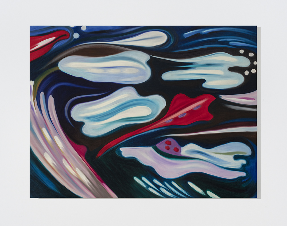 Hayal Pozanti<br><em>Flowers of Lightning</em>, 2026<br>Oil stick on linen<br>48 x 64 x 2 inches / 121.9 x 162.6 x 5.1 cm