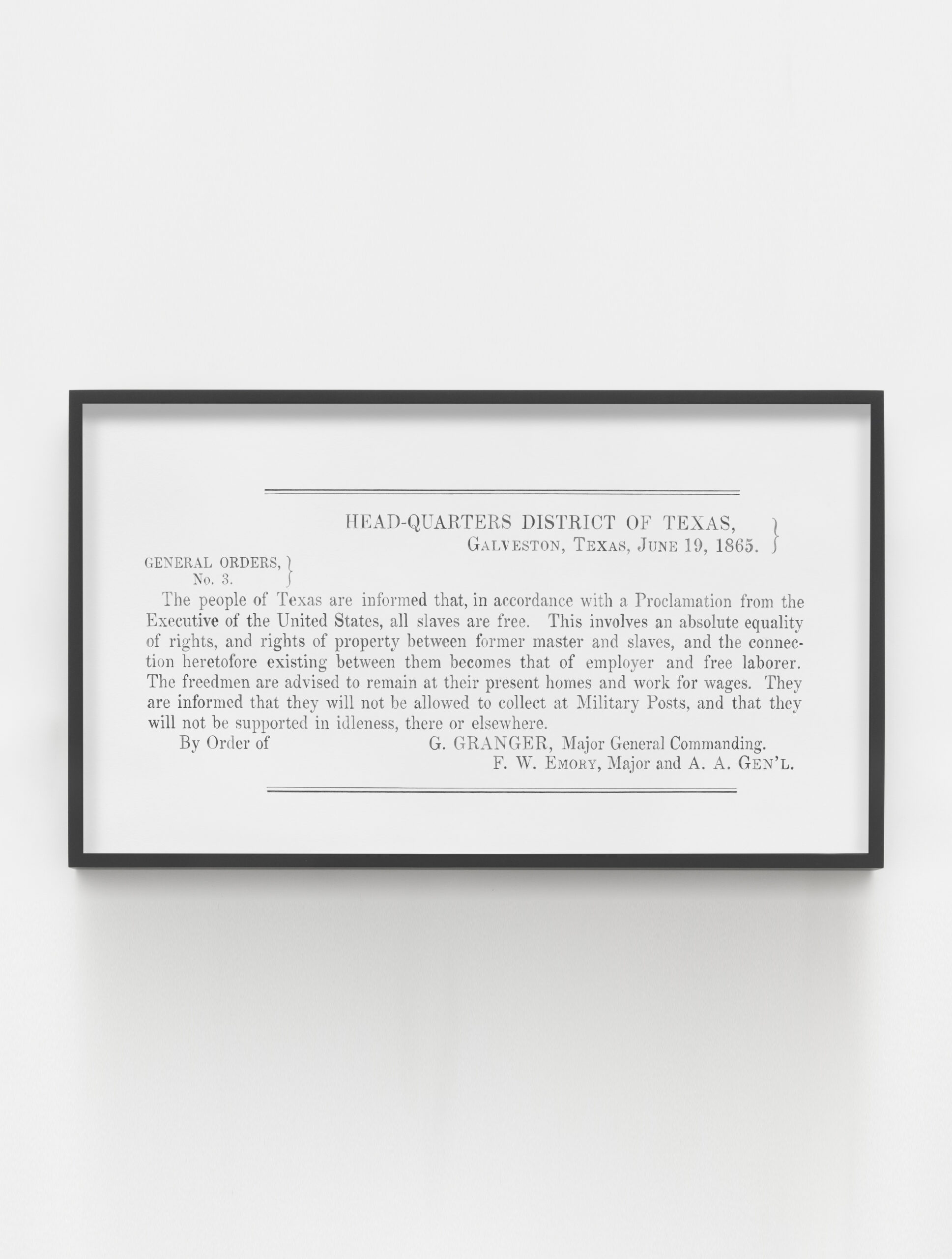 Lava Thomas<br><em>General Orders, No. 3</em>, 2026<br>Graphite and carbon on paper<br>22 1/2 x 38 1/2 x 2 inches / 57.1 x 97.8 x 5.1 cm