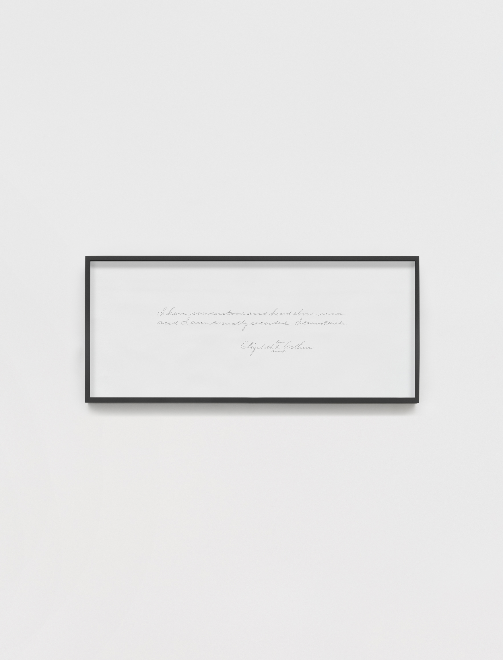 Lava Thomas<br><em>Her Mark</em>, 2026<br>Graphite and carbon on paper<br>22 1/2 x 51 1/4 x 2 inches / 57.1 x 130.2 x 5.1 cm
