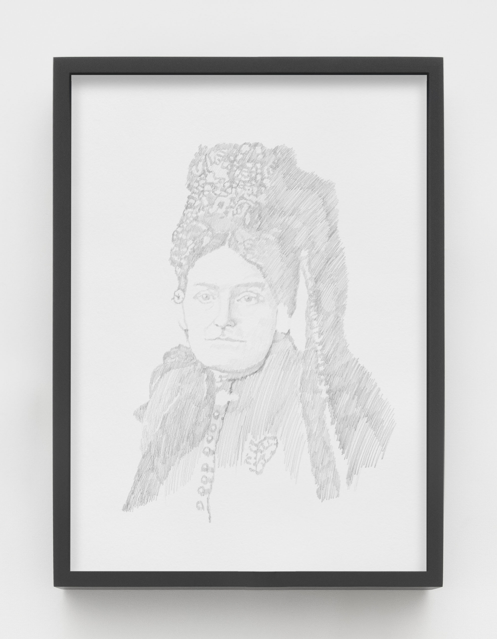 Lava Thomas<br><em>Julia Halsell</em>, 2026<br>Graphite on paper<br>22 1/2 x 16 5/8 x 2 inches / 57.1 x 42.2 x 5.1 cm
