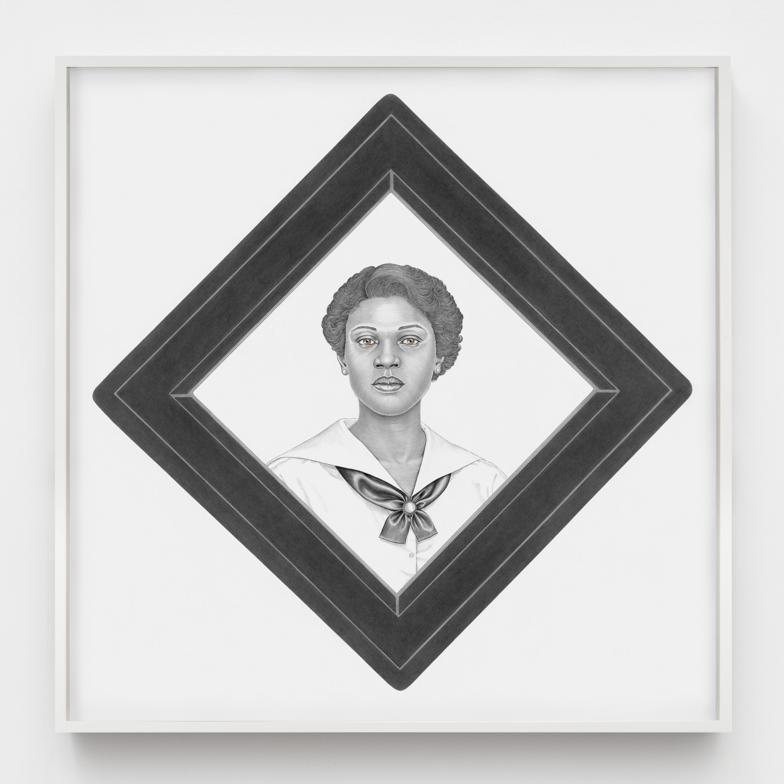Lava Thomas<br><em>Unnamed but Not Unknown II (Promise)</em>, 2026<br>Graphite, Conté pencil, and watercolor on paper<br>70 1/8 x 70 1/8 x 2 3/4 inches / 178.1 x 178.1 x 7 cm