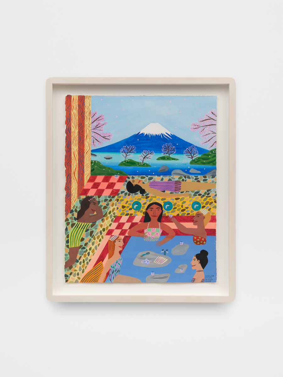 Chelsea Ryoko Wong<br><em>Our Ritual</em>, 2026<br>Watercolor on paper<br>16 3/4 x 14 x 1 1/2 inches / 42.5 x 35.6 x 3.8 cm