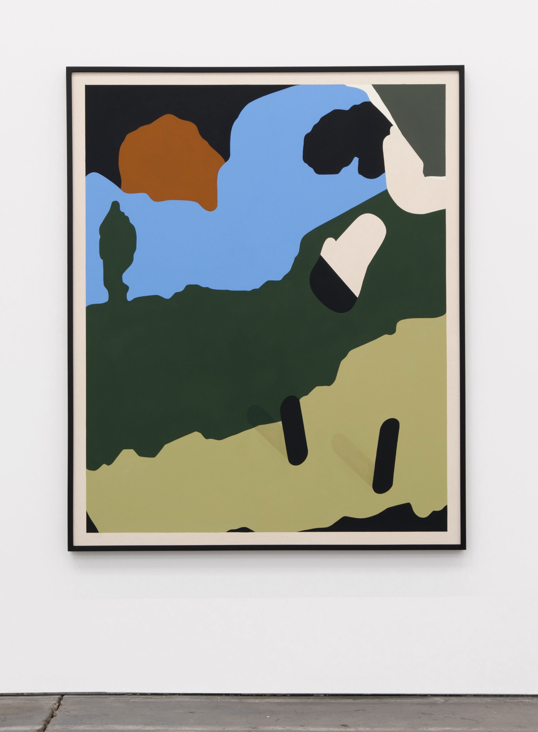 <p>Laeh Glenn<br /><i>New Landscape</i>, 2018<br />
Oil on canvas with wood frame<br />
67 1/2 x 55 1/2 inches / 171.4 x 141 cm</p>
