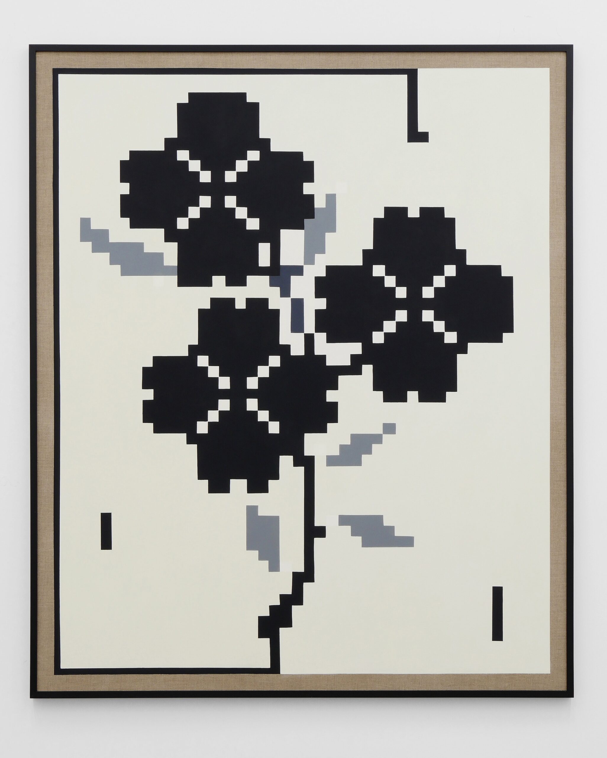 <p>Laeh Glenn<br /><i>Flowers</i>, 2016<br />
Oil and acrylic on canvas with wood frame<br />
61 x 73 inches / 154.9 x 185.4 cm</p>
