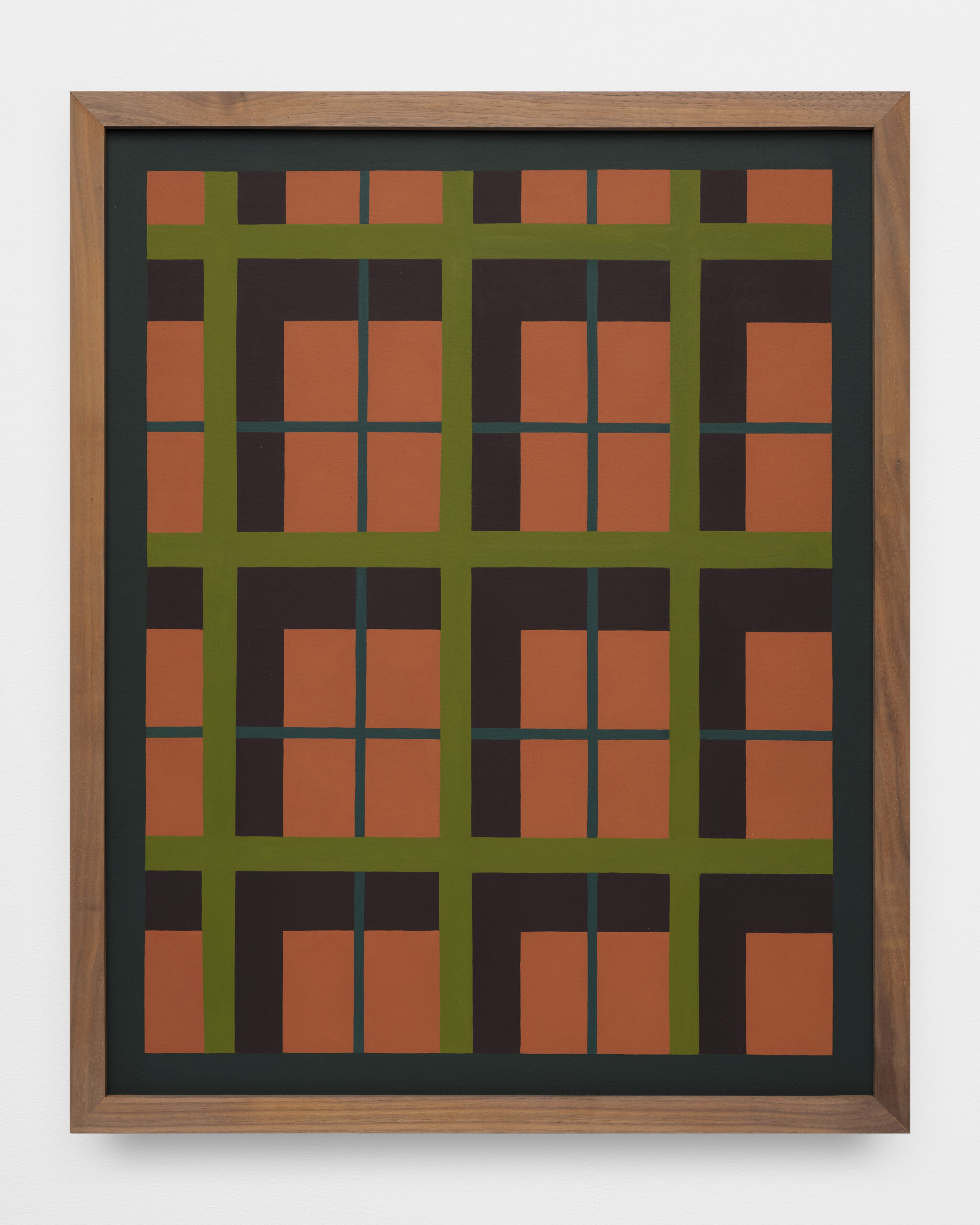 <p>Laeh Glenn<br /><i>Light Grid</i>, 2022<br />
Oil on canvas with wood frame<br />
21 1/4 x 17 1/4 inches / 54 x 43.8 cm</p>
