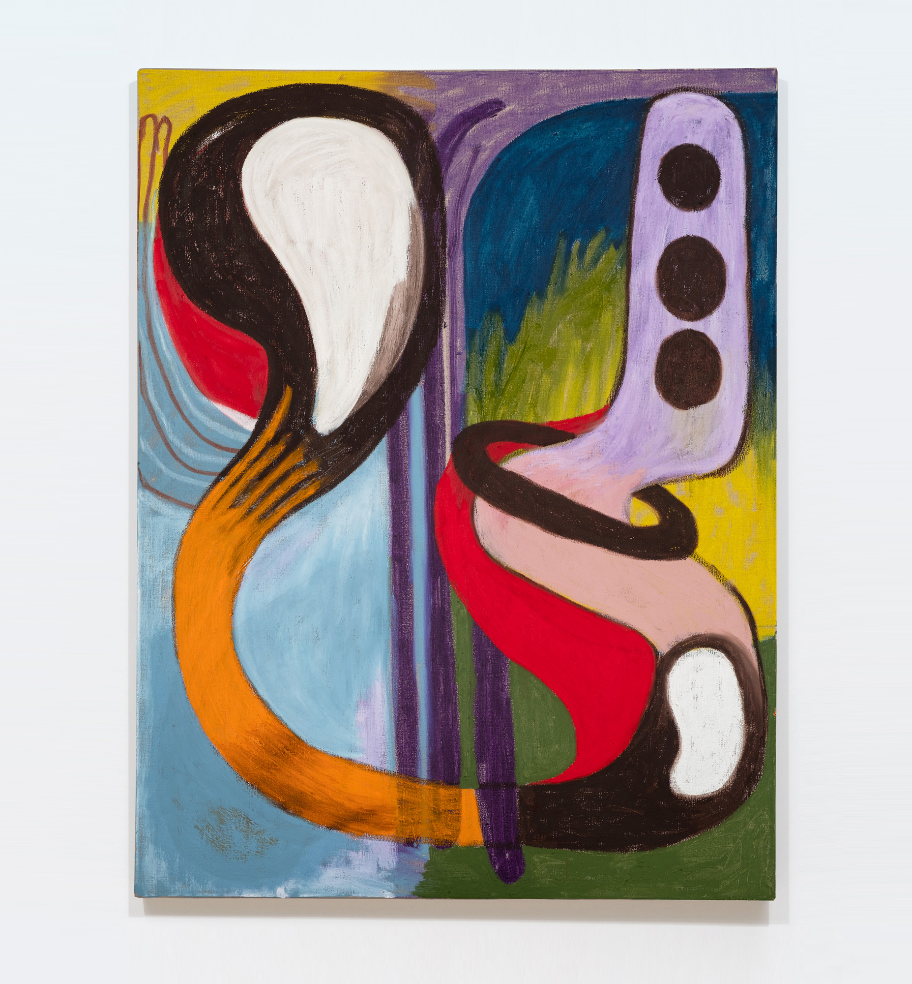 Hayal Pozanti<br><em>A Singing (1019 - MIMUL)</em>, 2021<br>Oil and oil stick on linen<br>40 x 30 x 2 inches / 101.6 x 76.2 x 5.1 cm