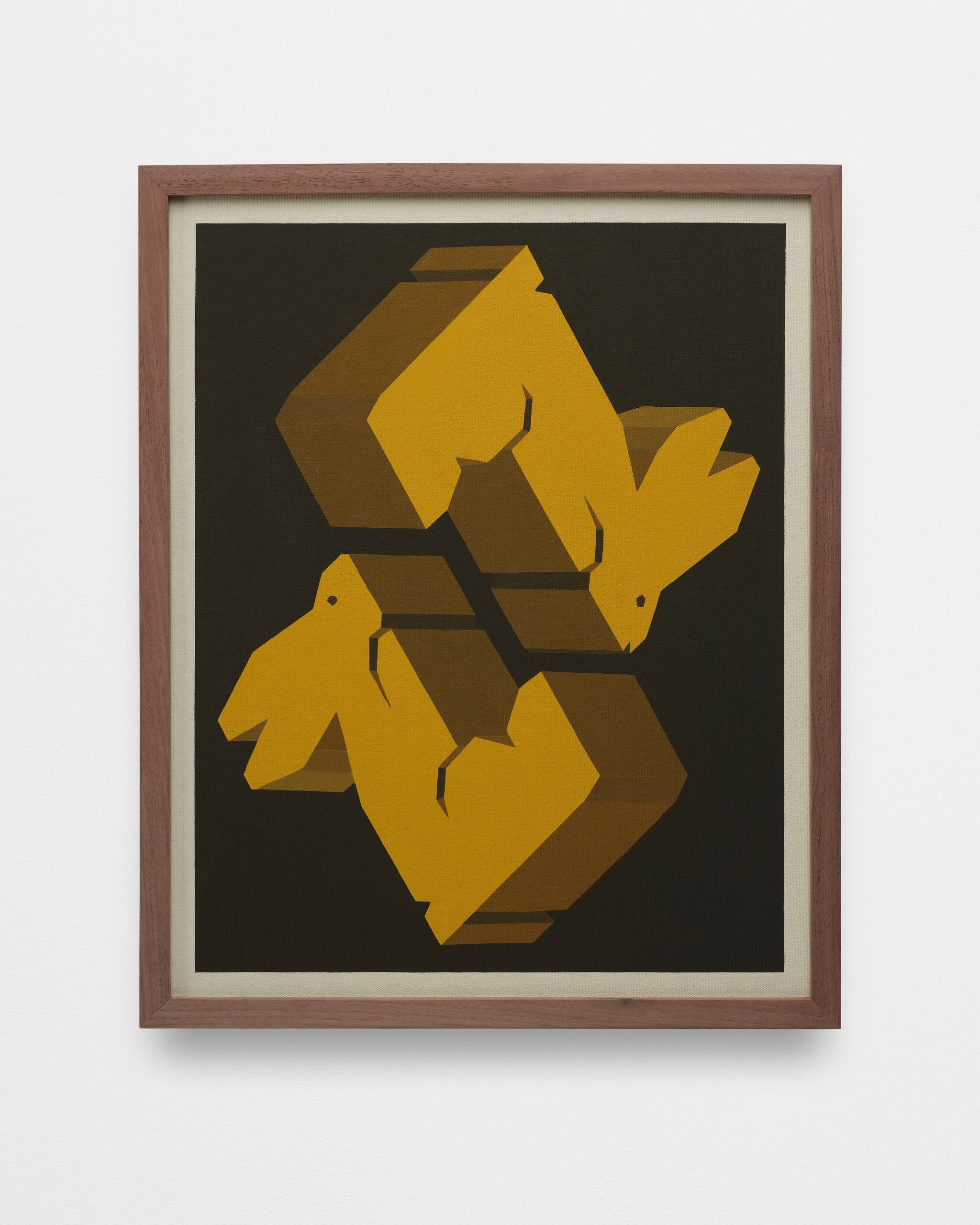 <p>Laeh Glenn<br /><i>Two Bunnies</i>, 2023<br />
Oil on canvas with wood frame<br />
21 1/8 × 17 1/4 in / 53.7 × 43.8 cm</p>
