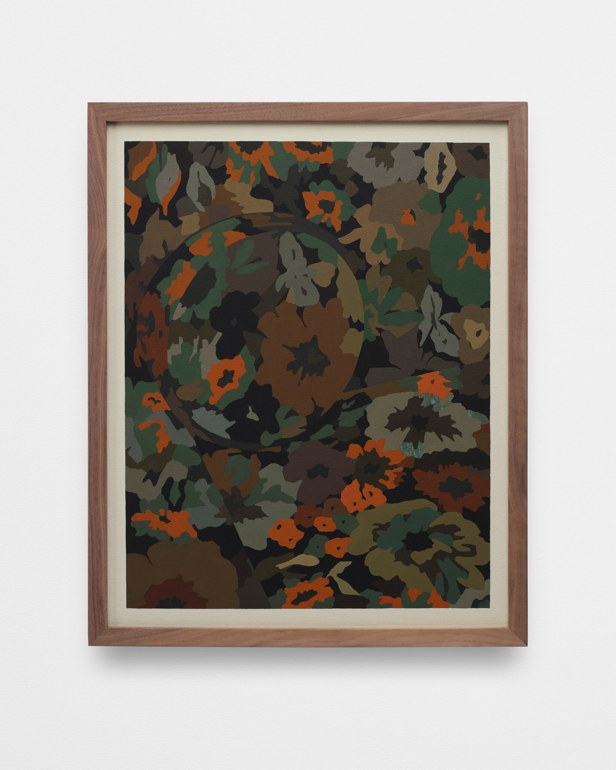 <p>Laeh Glenn<br /><i>Couch</i>, 2023<br />
Oil on canvas with wood frame<br />
21 1/8 × 17 1/4 in / 53.7 × 43.8 cm</p>
