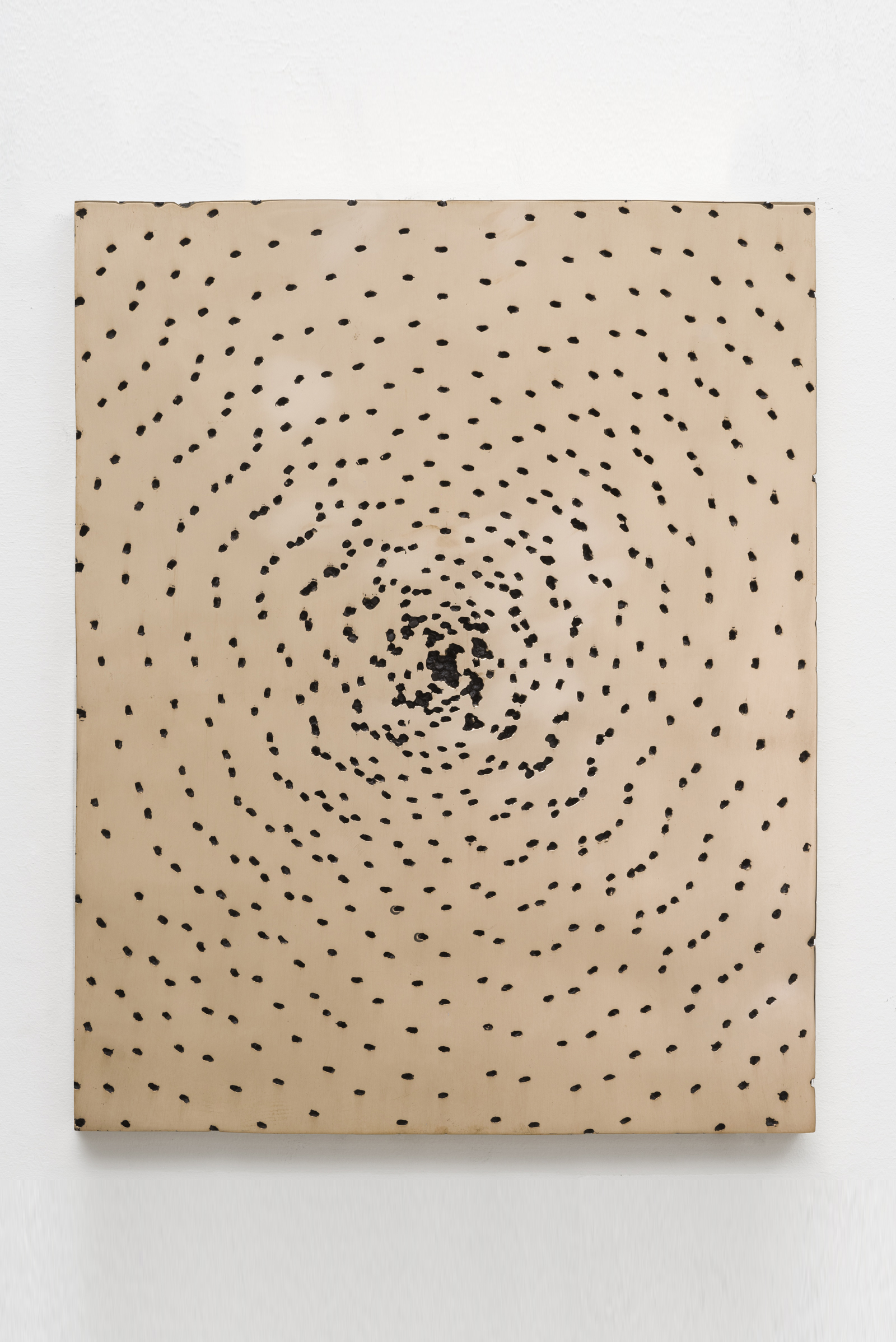 Davina Semo<br><em>Vibrate</em>, 2024<br>Polished and patinated cast bronze<br>20 x 16 x 1 inches / 50.8 x 40.6 x 2.5 cm