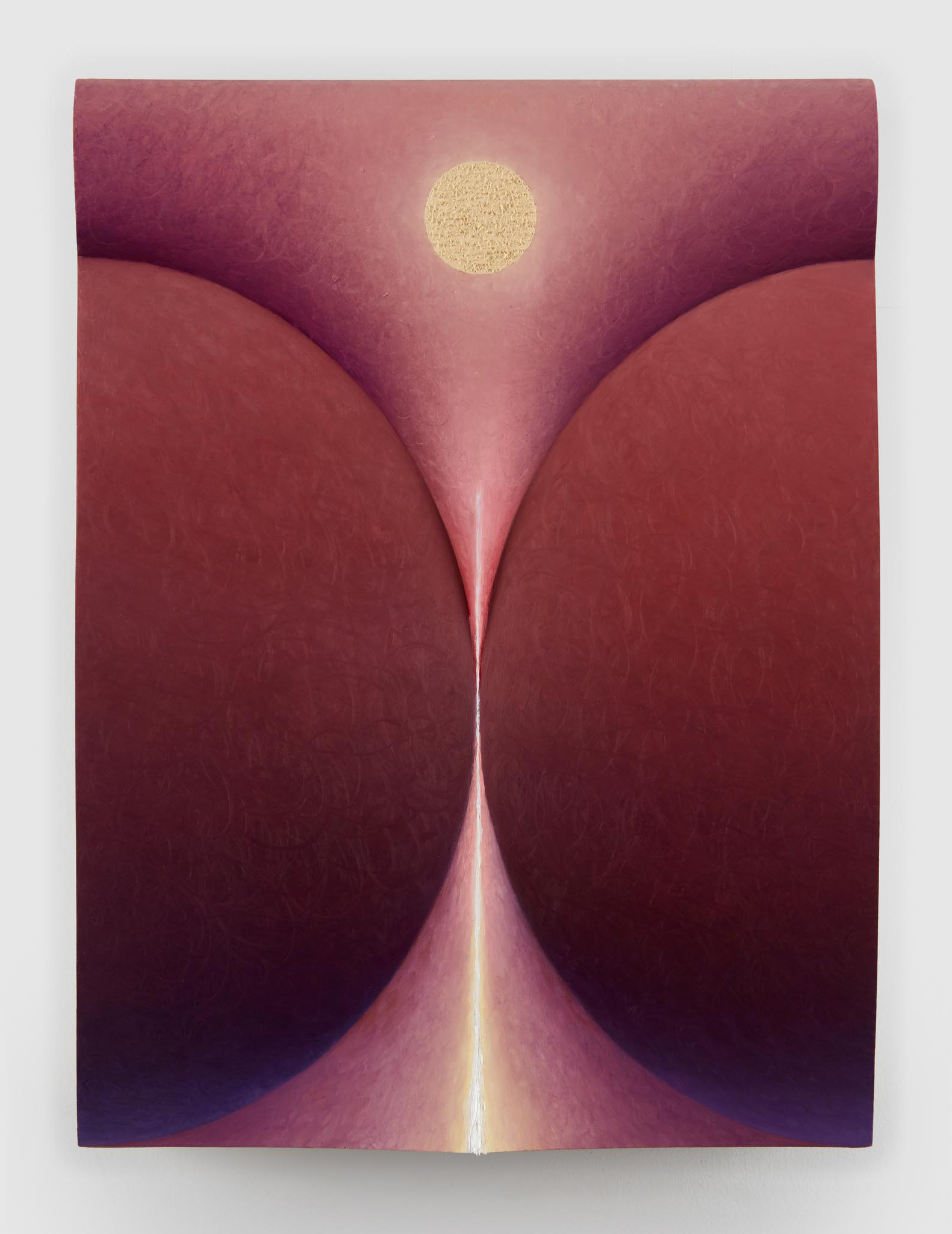 Loie Hollowell<br><em>Pressure in flesh tones</em>, 2026<br>Oil on aqua resin cast in linen covered frame <br>12 x 9 x 2 inches / 30.5 x 22.9 x 5.1 cm