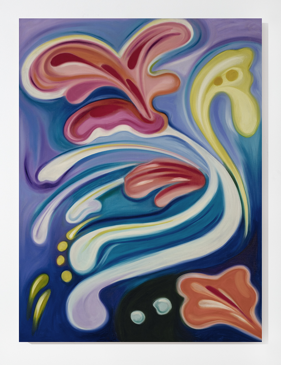 Hayal Pozanti<br><em>Some Kind of Spinning Away</em>, 2026<br>Oil stick on linen<br>48 x 36 x 2 inches / 121.9 x 91.4 x 5.1 cm